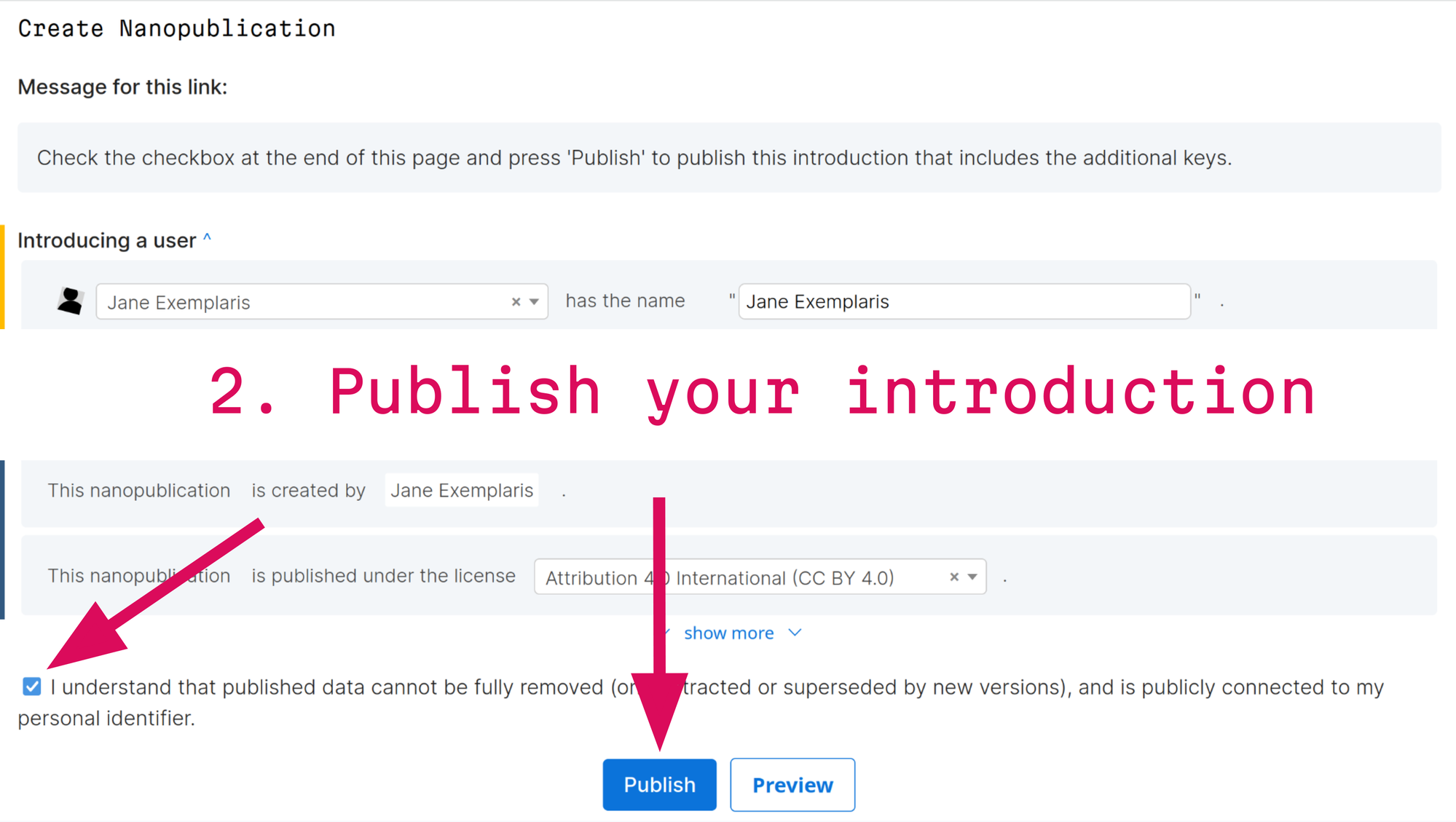 Step 2: check the box and press Publish